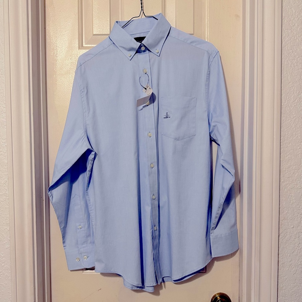 NWT Men’s Powder Baby Blue David Taylor Button up size 14.5(32/33)